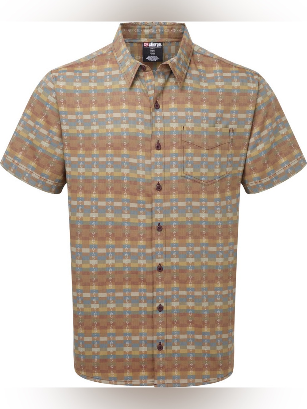 Sherpa Adventure Gear Dolkha Button Up Shirt Men’s Medium Nepal Bhutanese